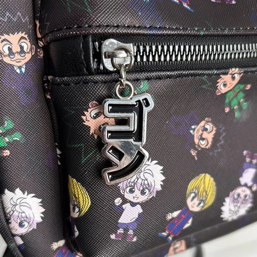 NEW Hunter x Hunter Character Print Black Mini Backpack Bioworld